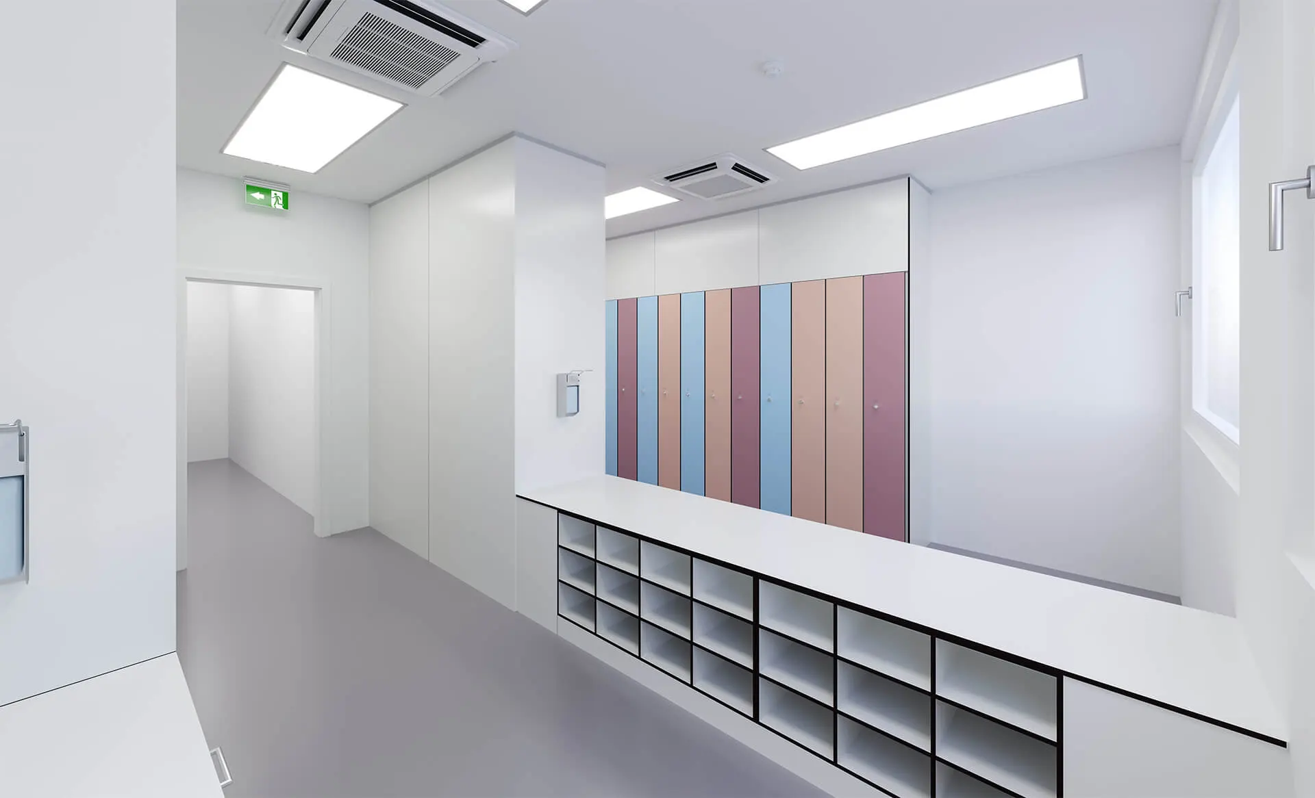 Staff airlocks. More than just a functional entrance and exit.