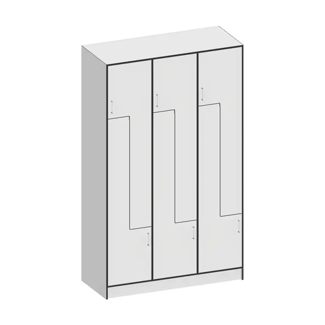 3-part wardrobe 
in Z-design